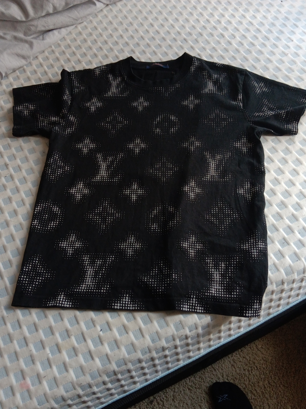 Louis Vuitton Black Perforated Monogram T-Shirt